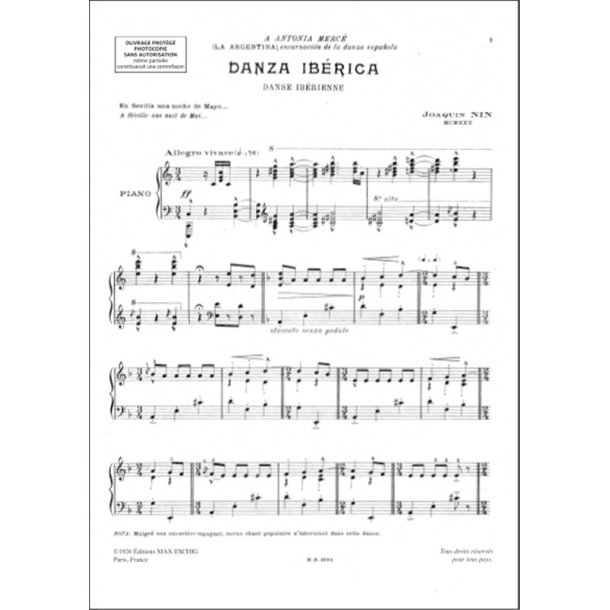 Danse Iberienne N 1 Piano